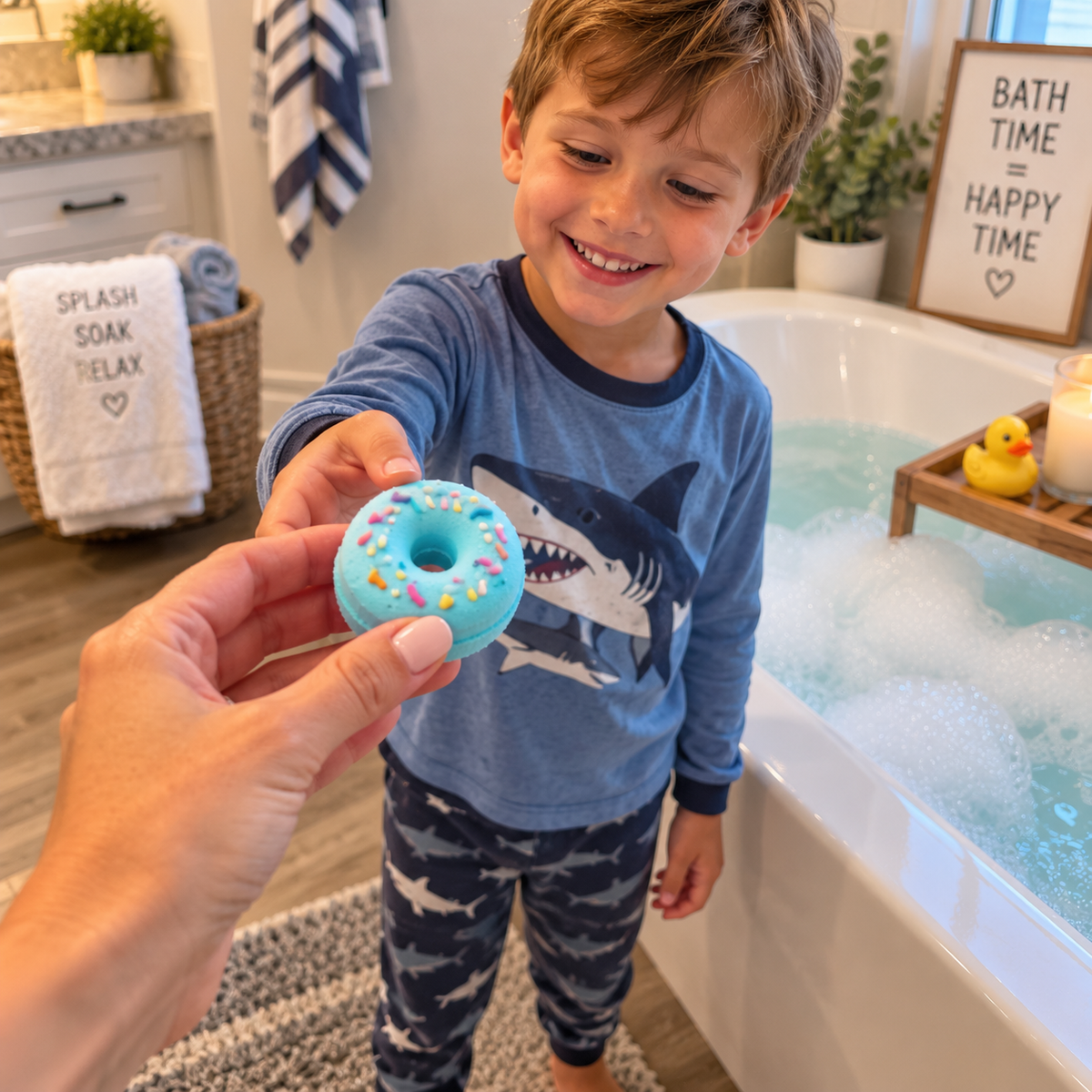 Donut Bath Bombs – 40g | 5 Scents- Sold Individually