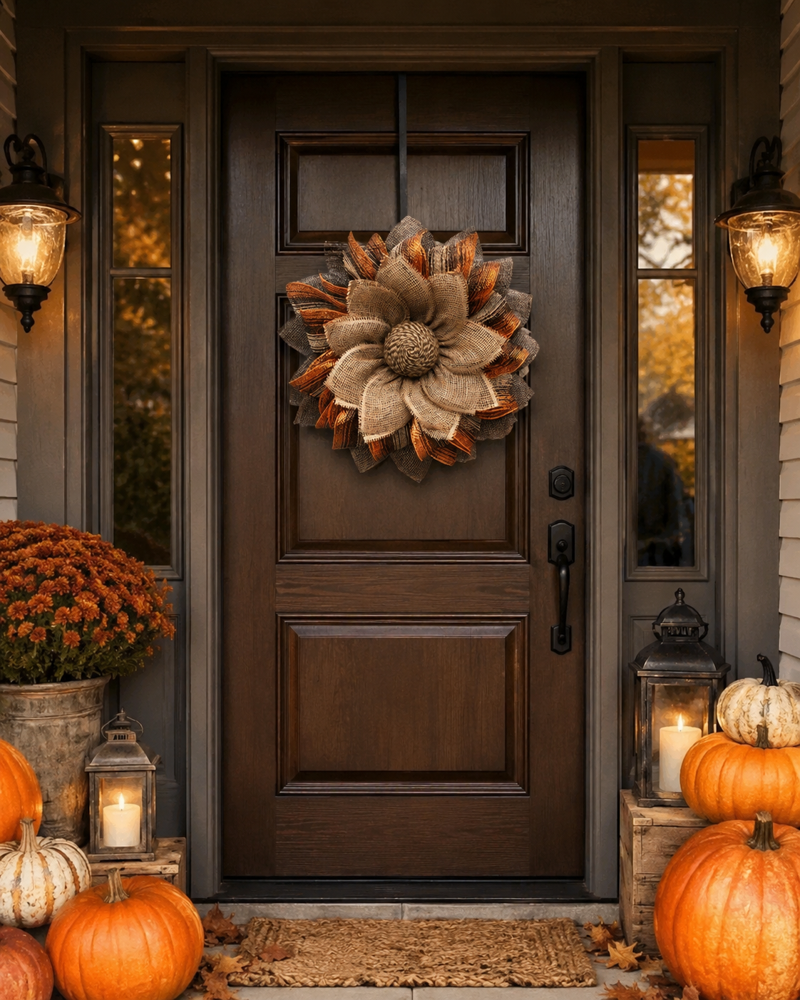 Autumn Pumpkin Wreath