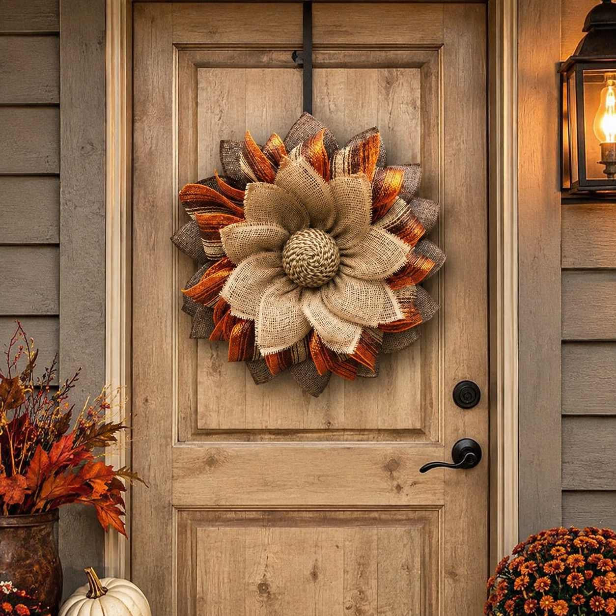 Autumn Pumpkin Wreath