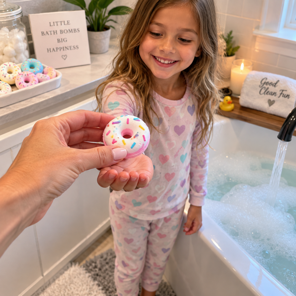 Donut Bath Bombs – 40g | 5 Scents- Sold Individually