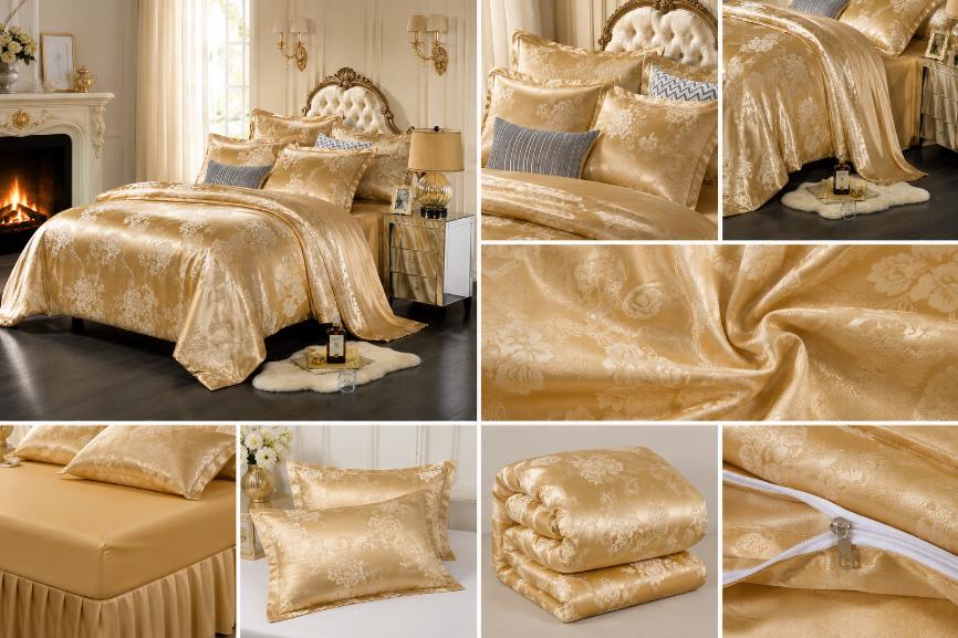 Luxury 4-Piece Cotton Bedding Set/ Soft Comforter Cover & Pillowcase Set
