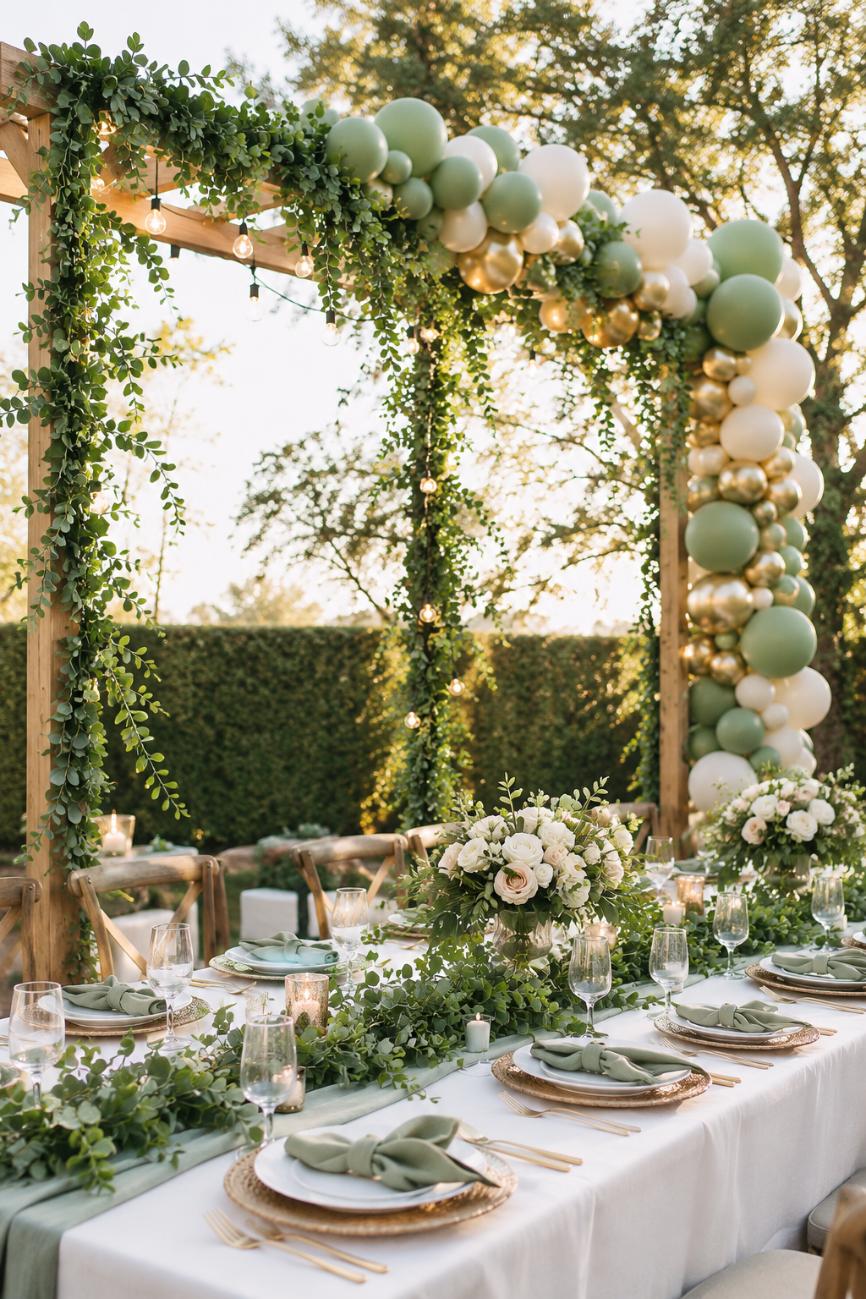 Artificial Eucalyptus Garland – Realistic Greenery Vine for Wedding, Party & Home Decor