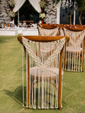 Boho Macrame Wedding Chair Sash