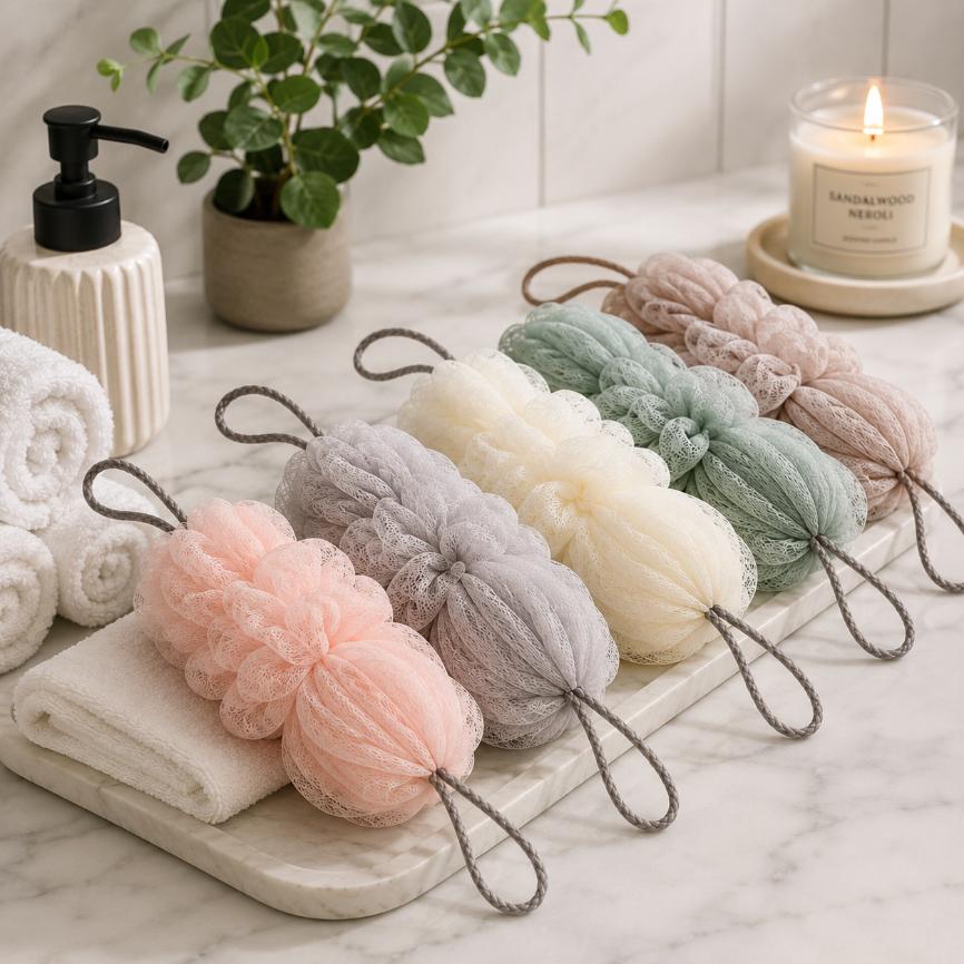 Double-Sided Exfoliating Bath Sponge
