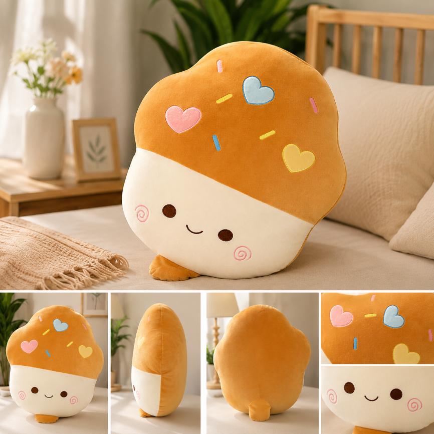 Ice-cream Plush Toy Stuffed Food Soft Doll Fruit Pillow Home Sofa Decor